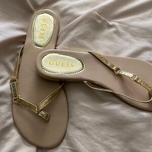 Guess gold sandals